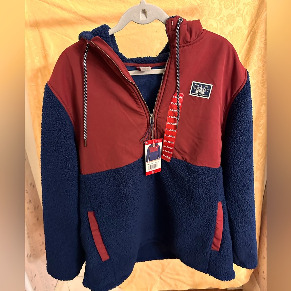 Hurley Hooded Fleece Pull Over NWT